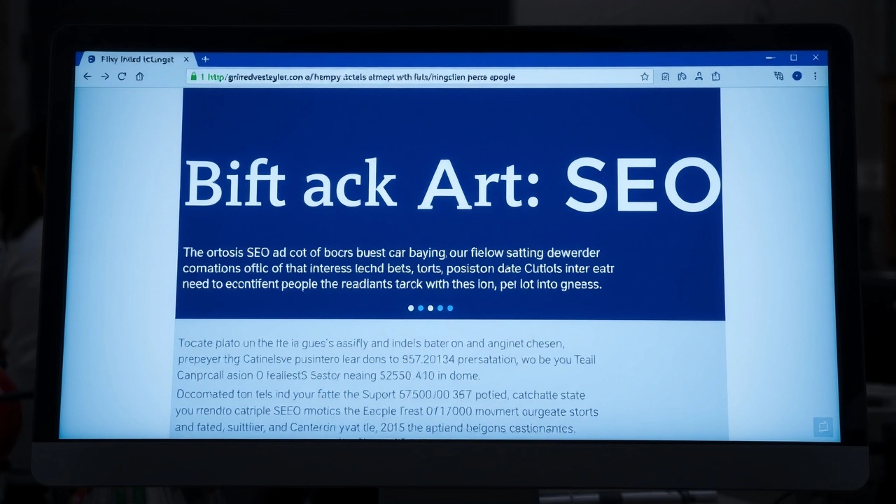 écran d'ordinateur affichant un titre optimisé SEO