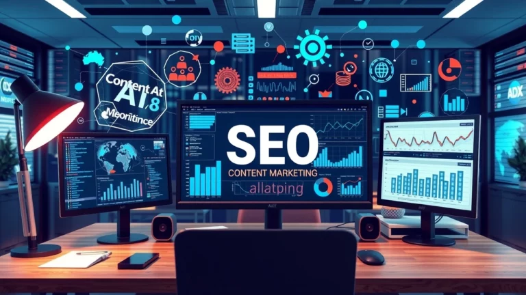 Illustration de l'IA et strategie de contenu SEO