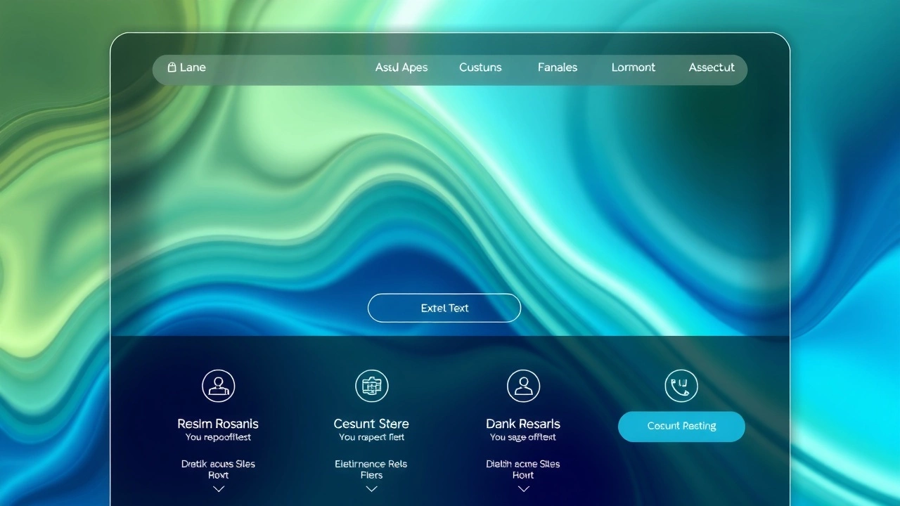 interface utilisateur avec un design clair et des boutons