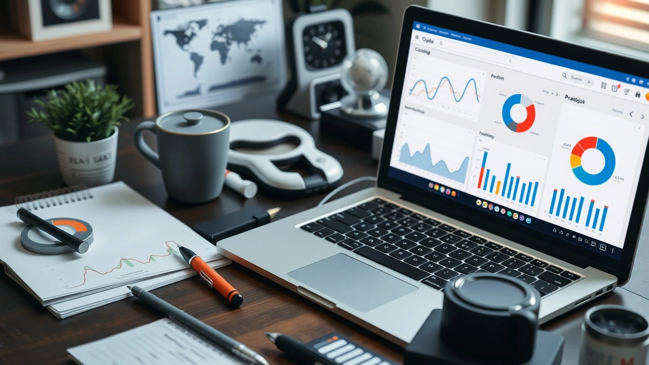 outils d'analyse SEO sur un bureau