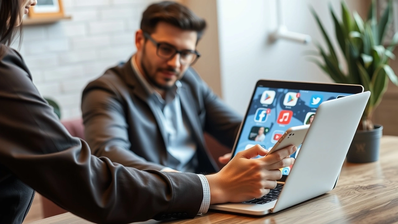 propriétaire de petite entreprise gérant les réseaux sociaux