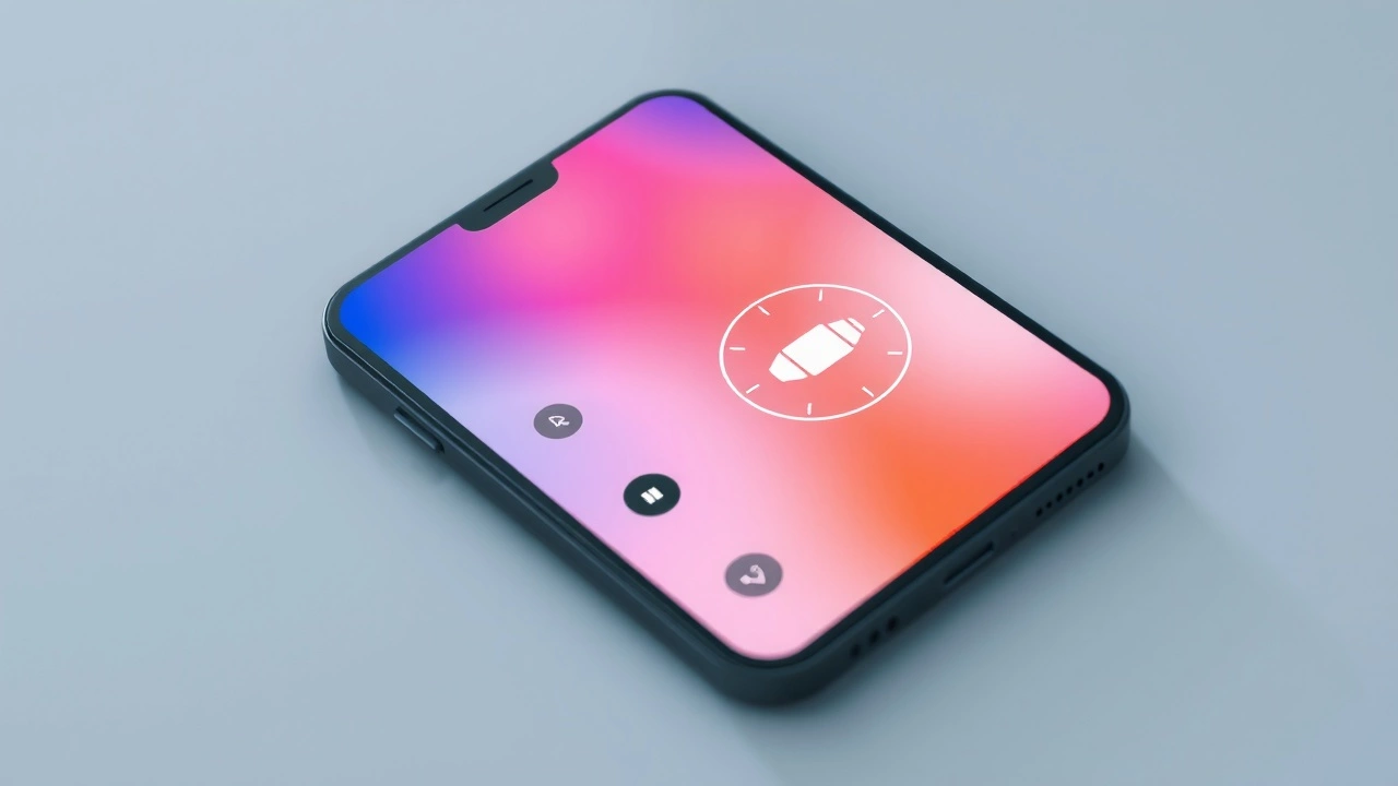 smartphone montrant une interface de reconnaissance vocale