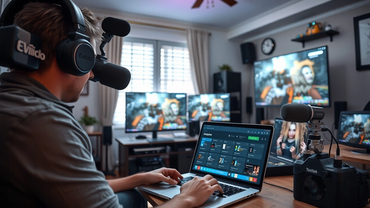 streamer préparant son contenu pour Twitch