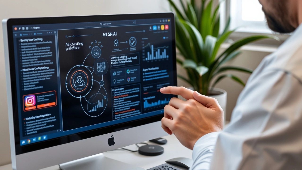 utilisateur interagissant avec une interface web IA