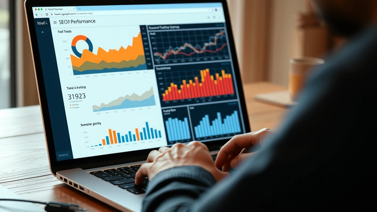 une personne analysant des données de performance SEO