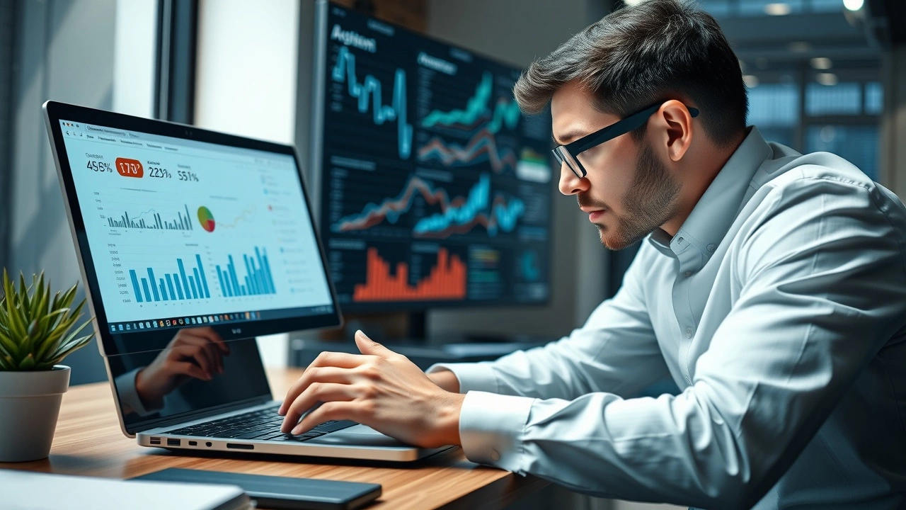 analyste seo moderne utilisant des outils d'ia