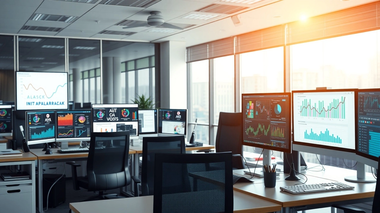 bureau SEO avec outils dIA et analytics