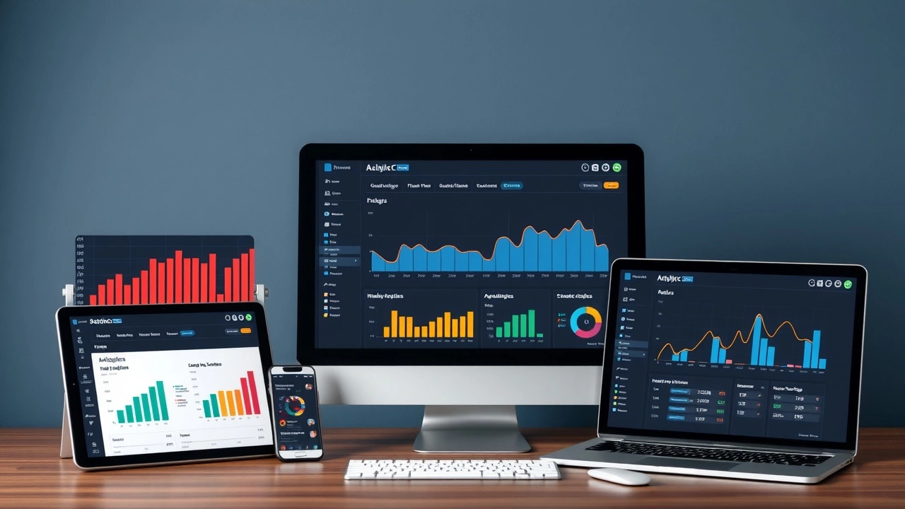 la photo de dispositifs numériques montrant des outils SEO