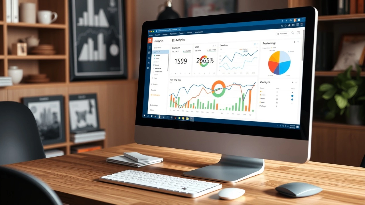 un écran d'ordinateur montrant des données d'analytique SEO