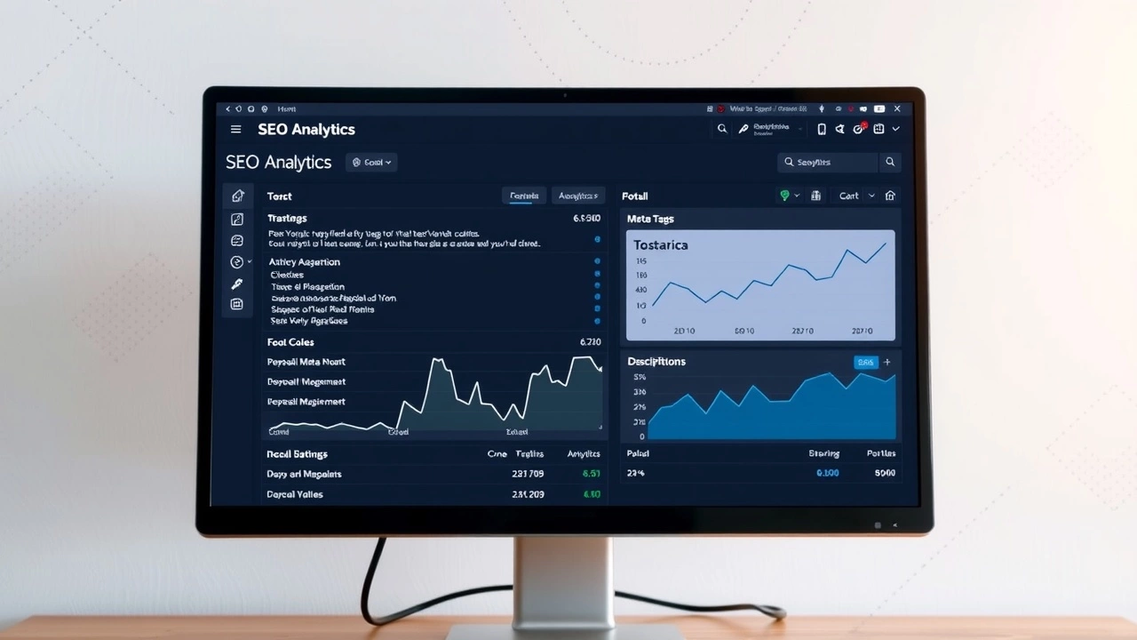 ecran dordinateur affichant des outils SEO automatises