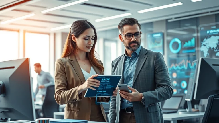 Une représentation photoréaliste de l'intelligence artificielle comme moteur d'innovation pour le SEO.