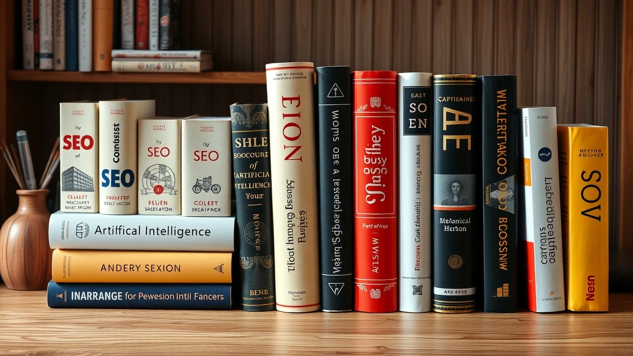 collection de livres sur le seo et l intelligence artificielle