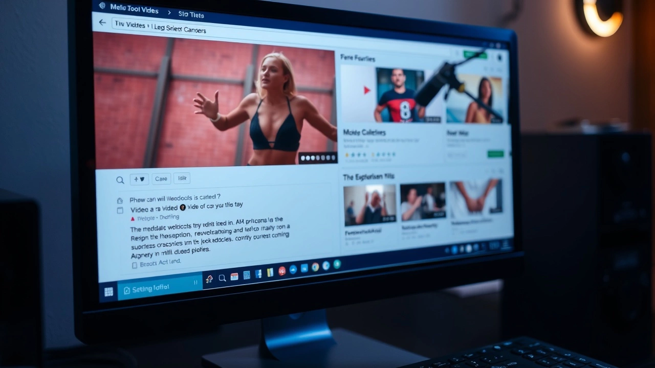 elements de metadonnees vidéo sur un écran d'ordinateur