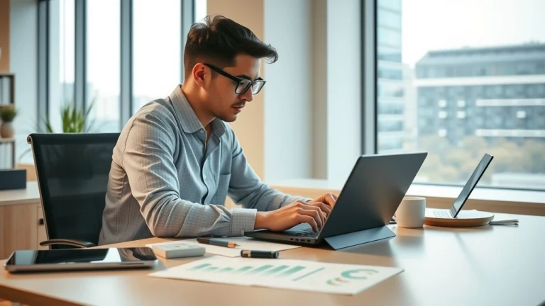 Une personne analysant des graphiques et des données pour optimiser une stratégie de contenu.