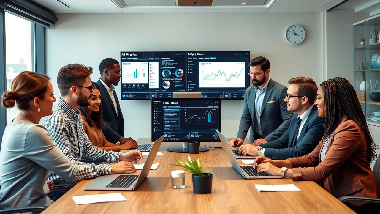 groupe de professionnels examinant des donnees SEO