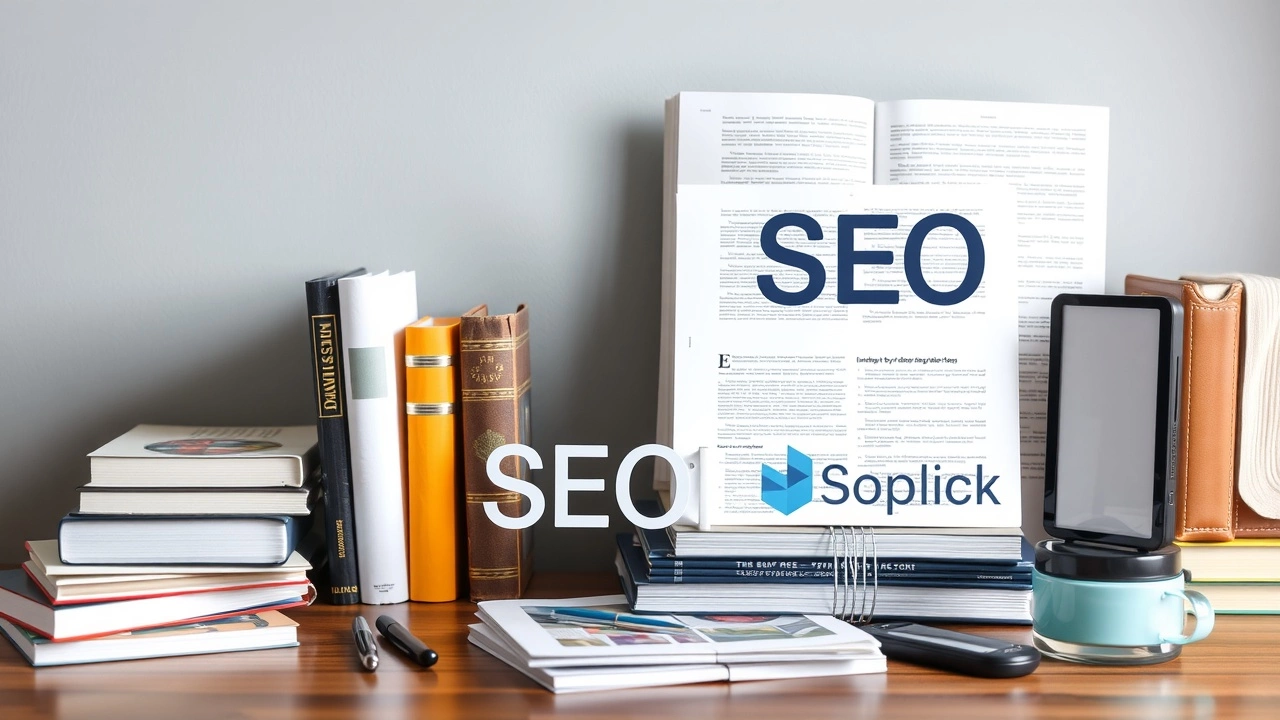 ressources SEO sur un bureau bien organisé