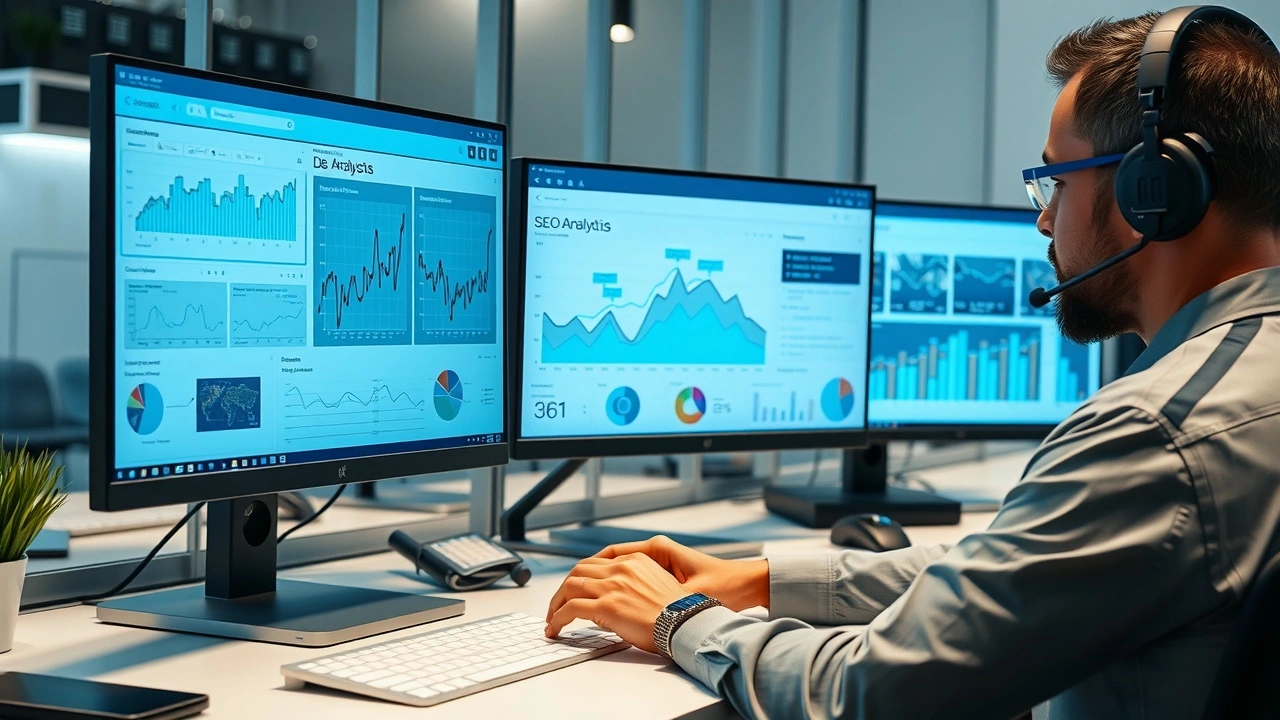 analyste de données utilisant des outils d'intelligence artificielle