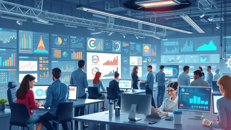 Illustration de l'impact des avancées en IA sur le SEO et les tendances émergentes