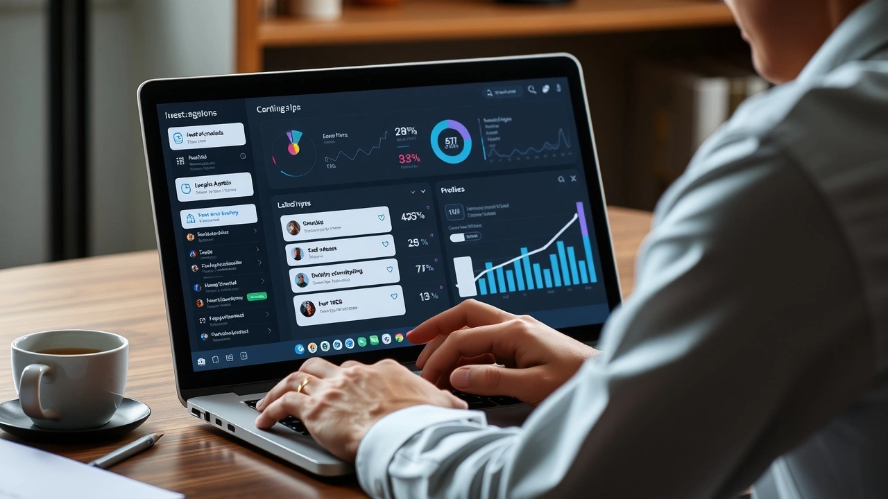 stratege de contenu utilisant une application de messagerie