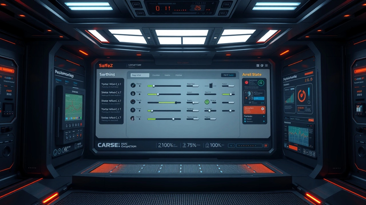 plateforme de jeux avec paramètres optimisés et interface utilisateur