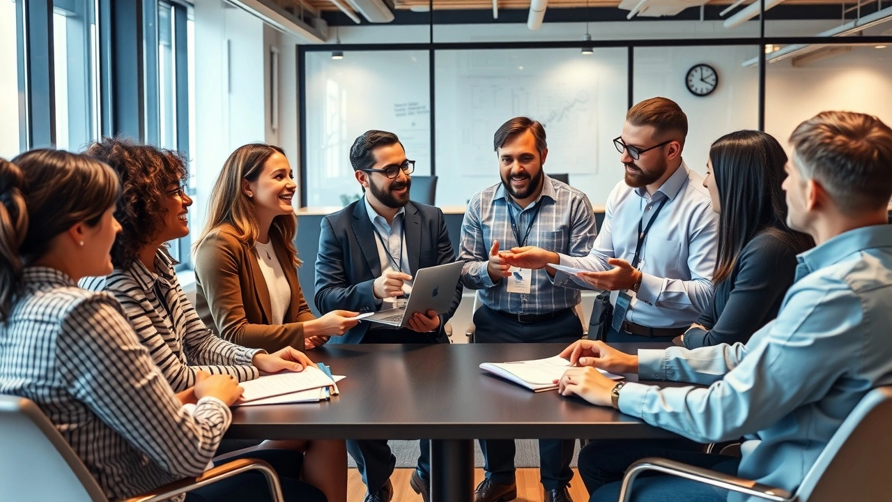groupe d'experts discutant d'innovations SEO et IA