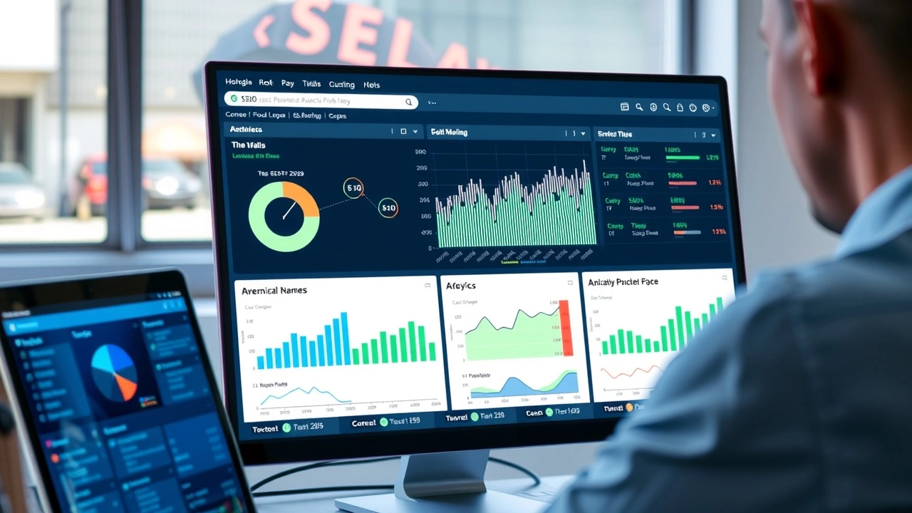 outil d'IA pour l'optimisation SEO sur un ordinateur
