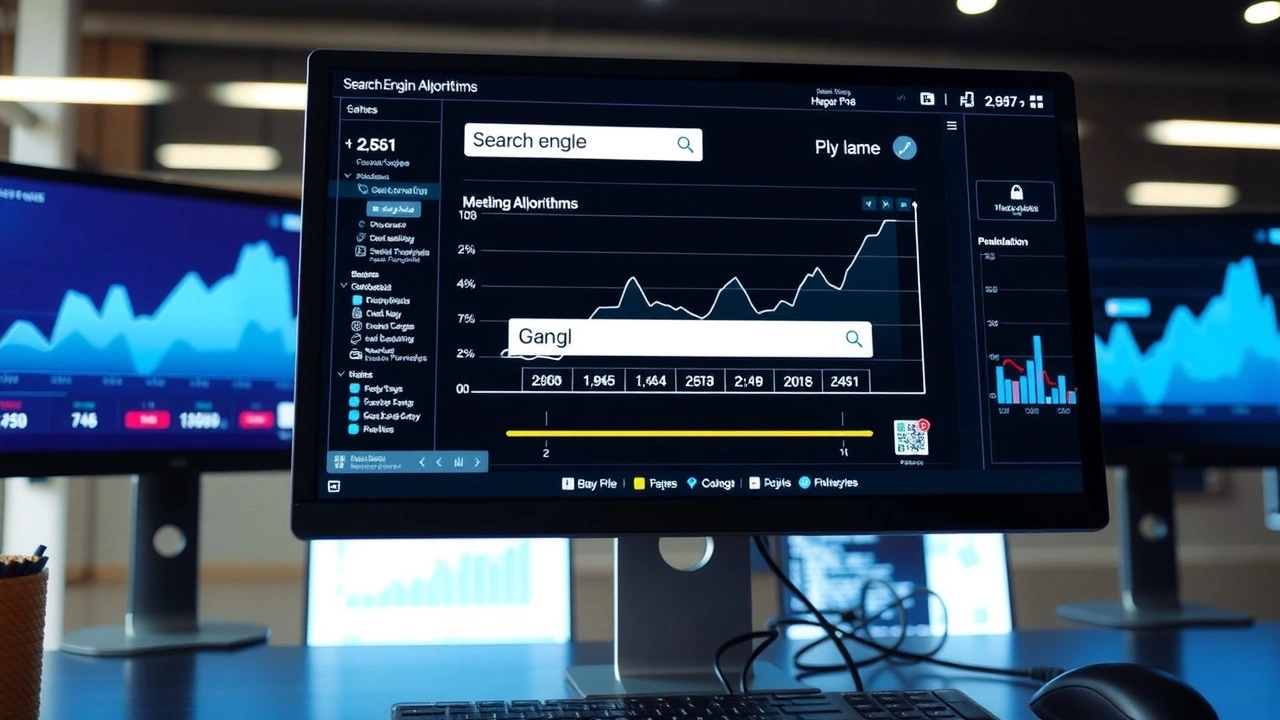 ecran dordinateur montrant des algorithmes de recherche