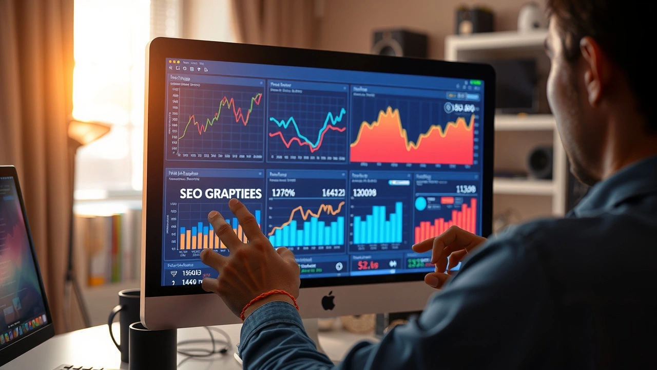 person analysant des donnees sur un ecran dordinateur