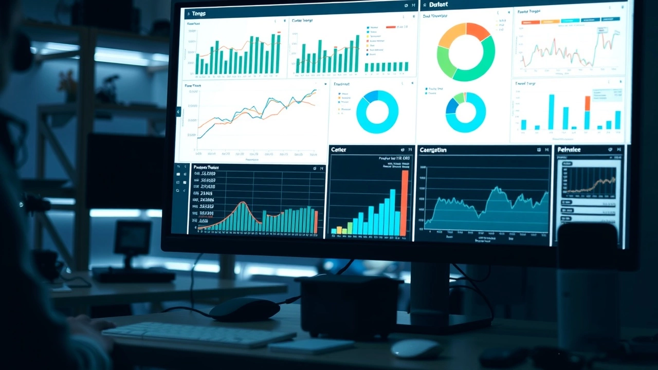 espace de travail d'analyse de données SEO moderne