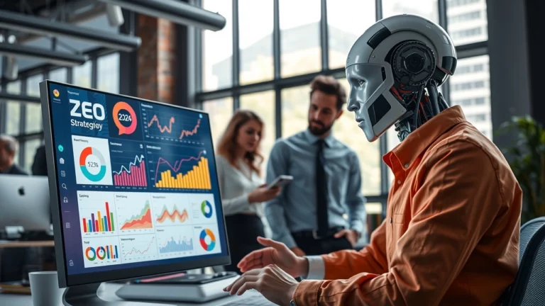 Une illustration de l'analyse de l'IA sur les stratégies SEO en 2024.