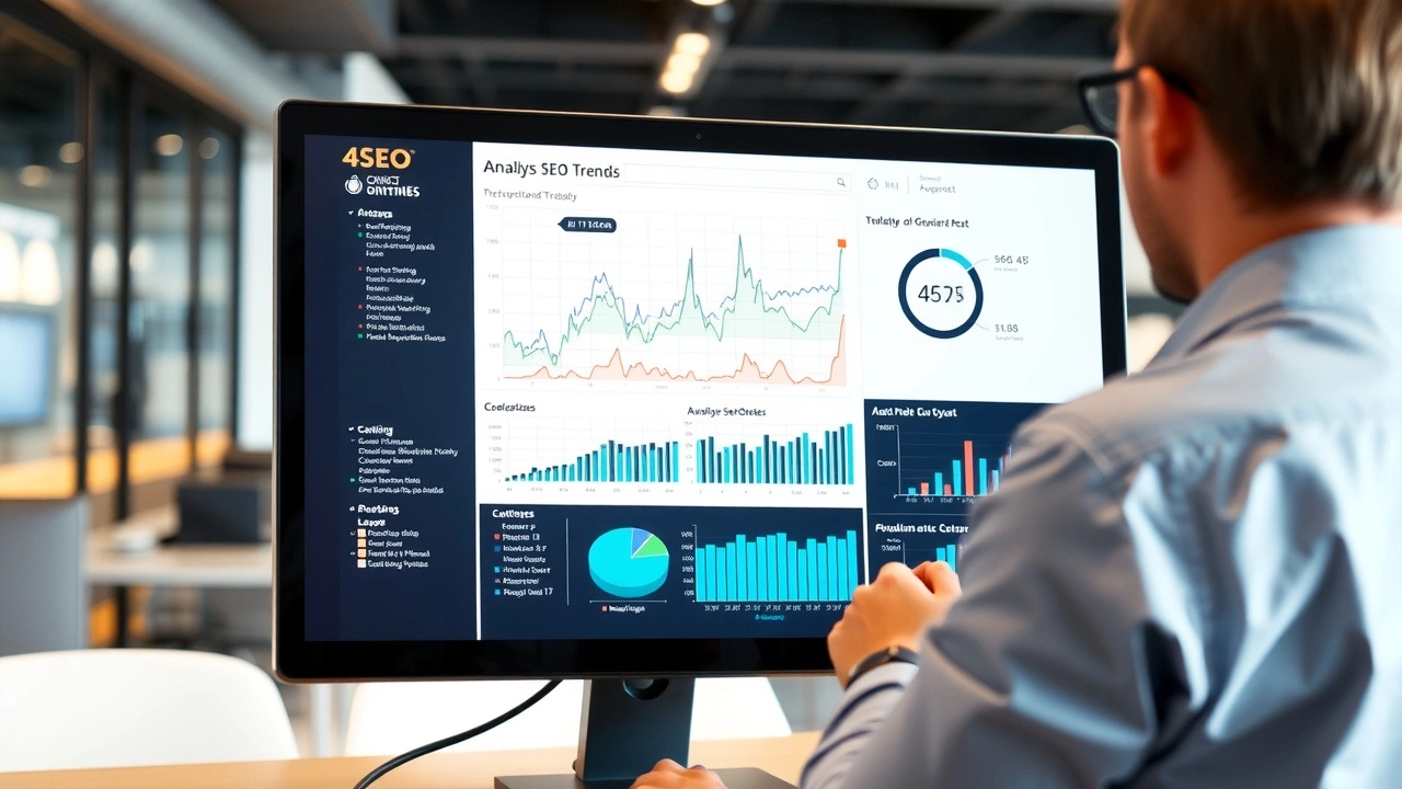 une personne analysant des donnees tendance SEO