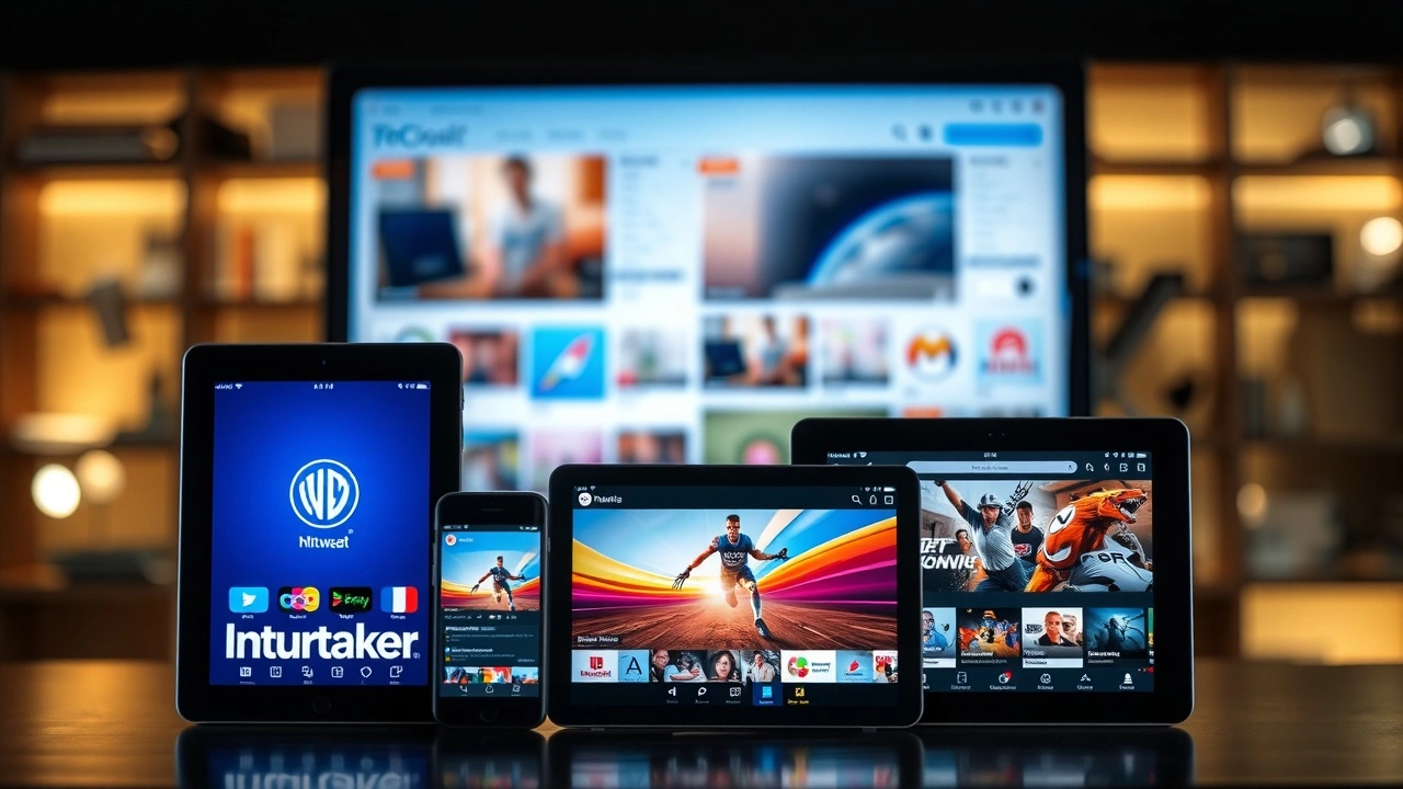 -appareils numériques montrant des plateformes de syndication