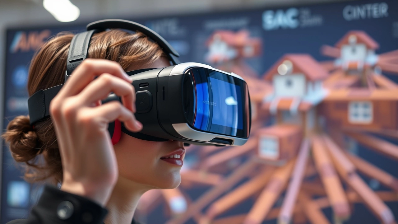 un utilisateur avec un casque de réalité virtuelle