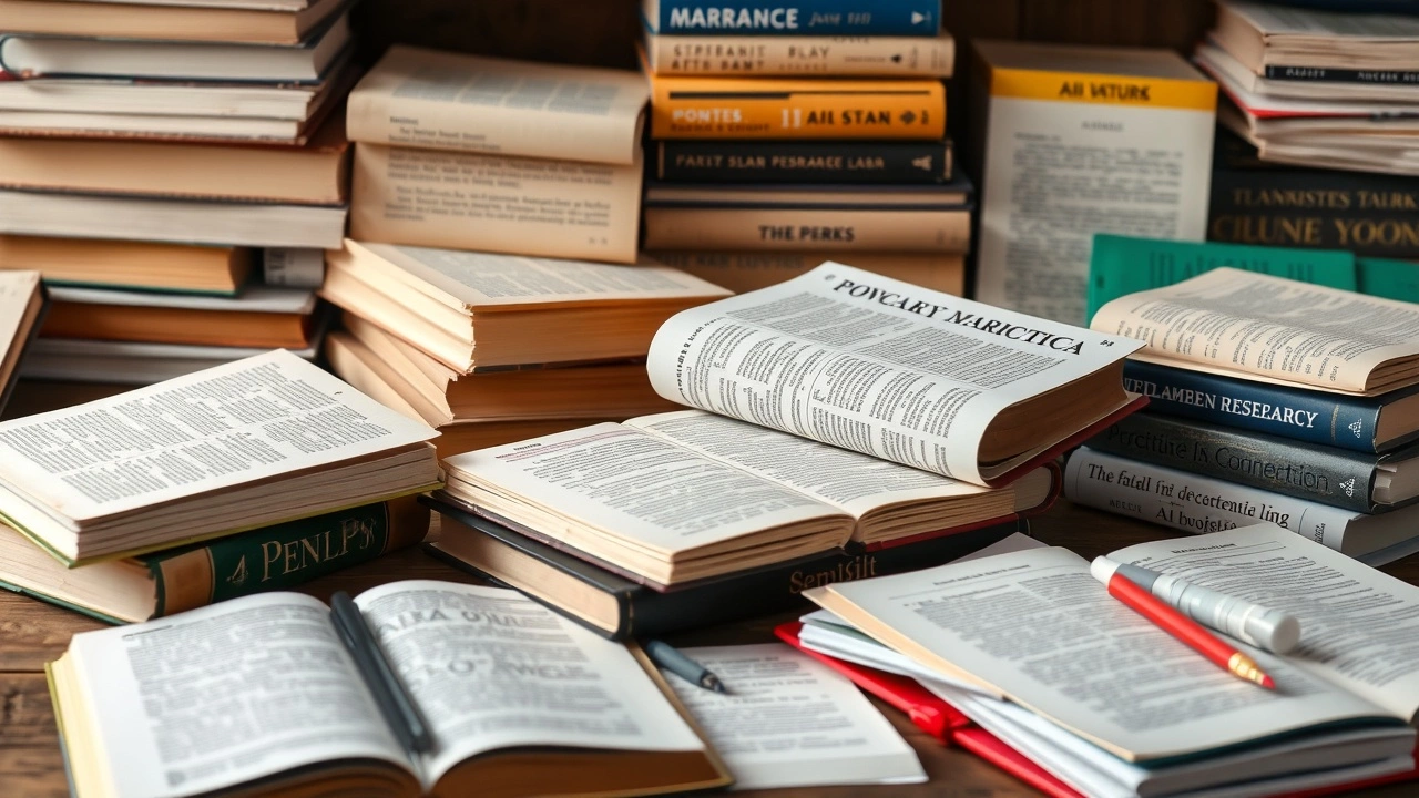 collection de livres et notes sur la recherche de contenu