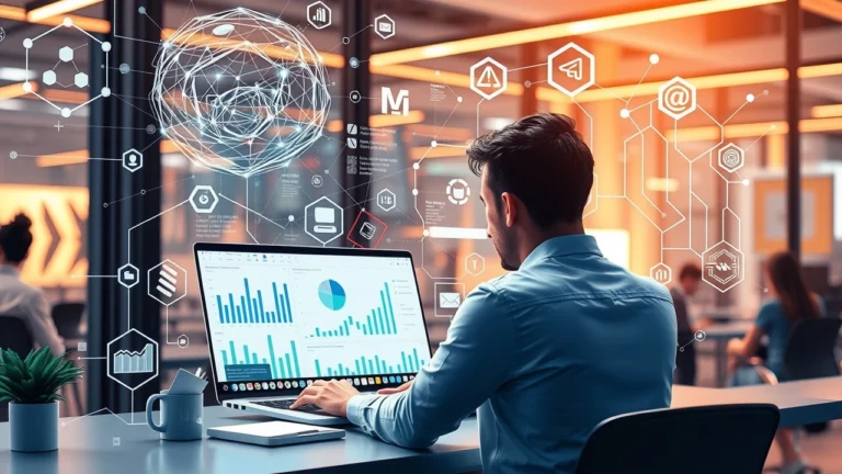 Illustration du rôle des systèmes de recommandation guidés par l'IA dans le SEO moderne.