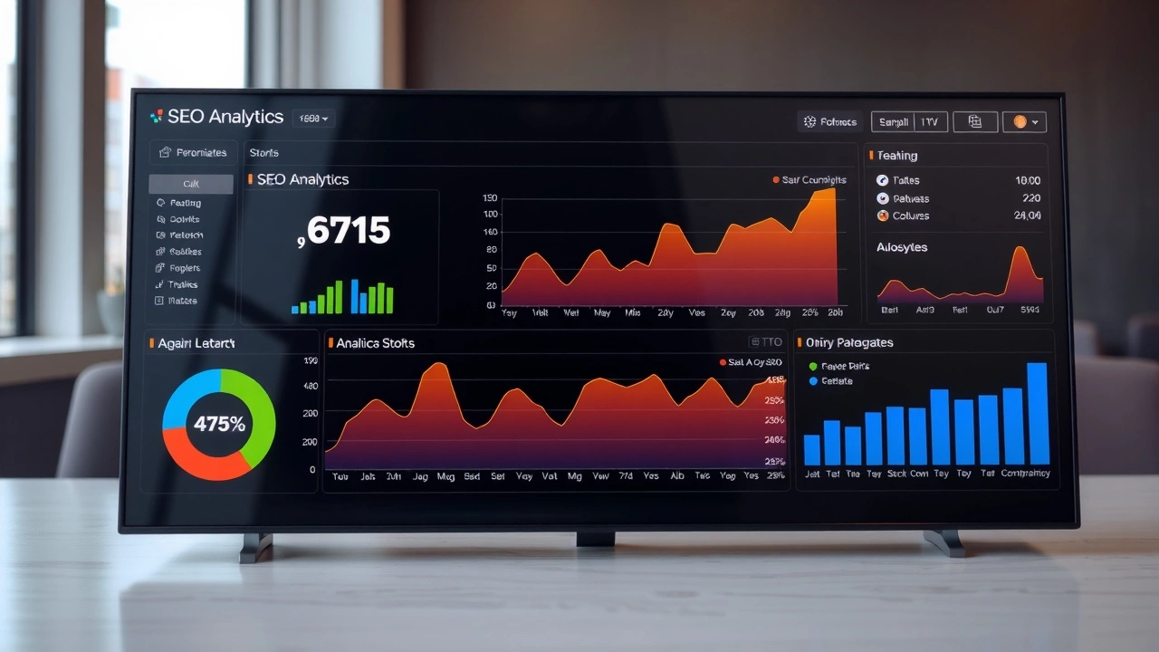 tableau de bord SEO avec données de réalité augmentée