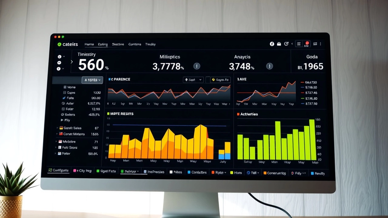 écran d'ordinateur montrant des analyses de données SEO