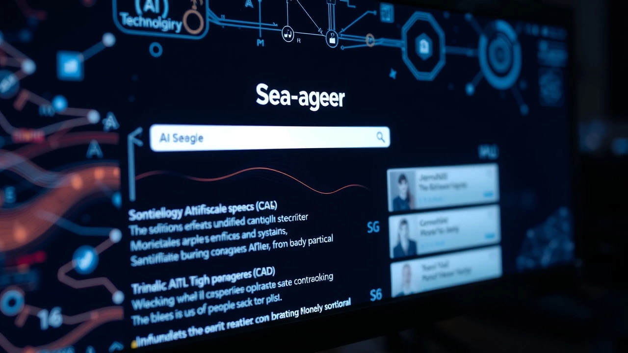 écran d'ordinateur affichant des résultats de recherche