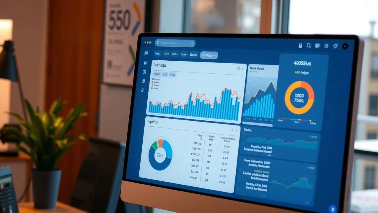 ecran dordinateur avec outils SEO et IA
