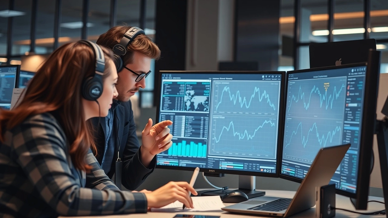 équipe de marketing digital utilisant des outils d'IA