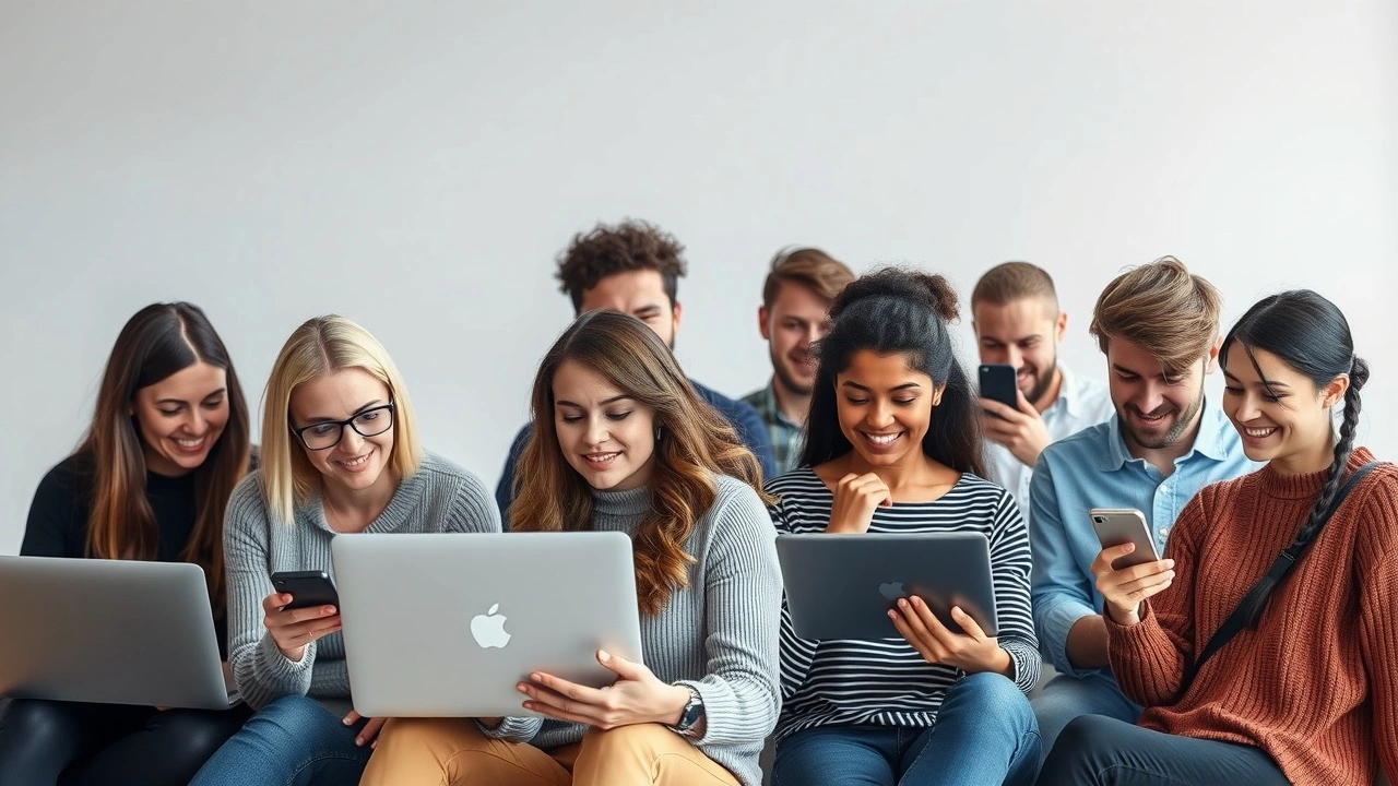 groupe de personnes laissant des avis en ligne