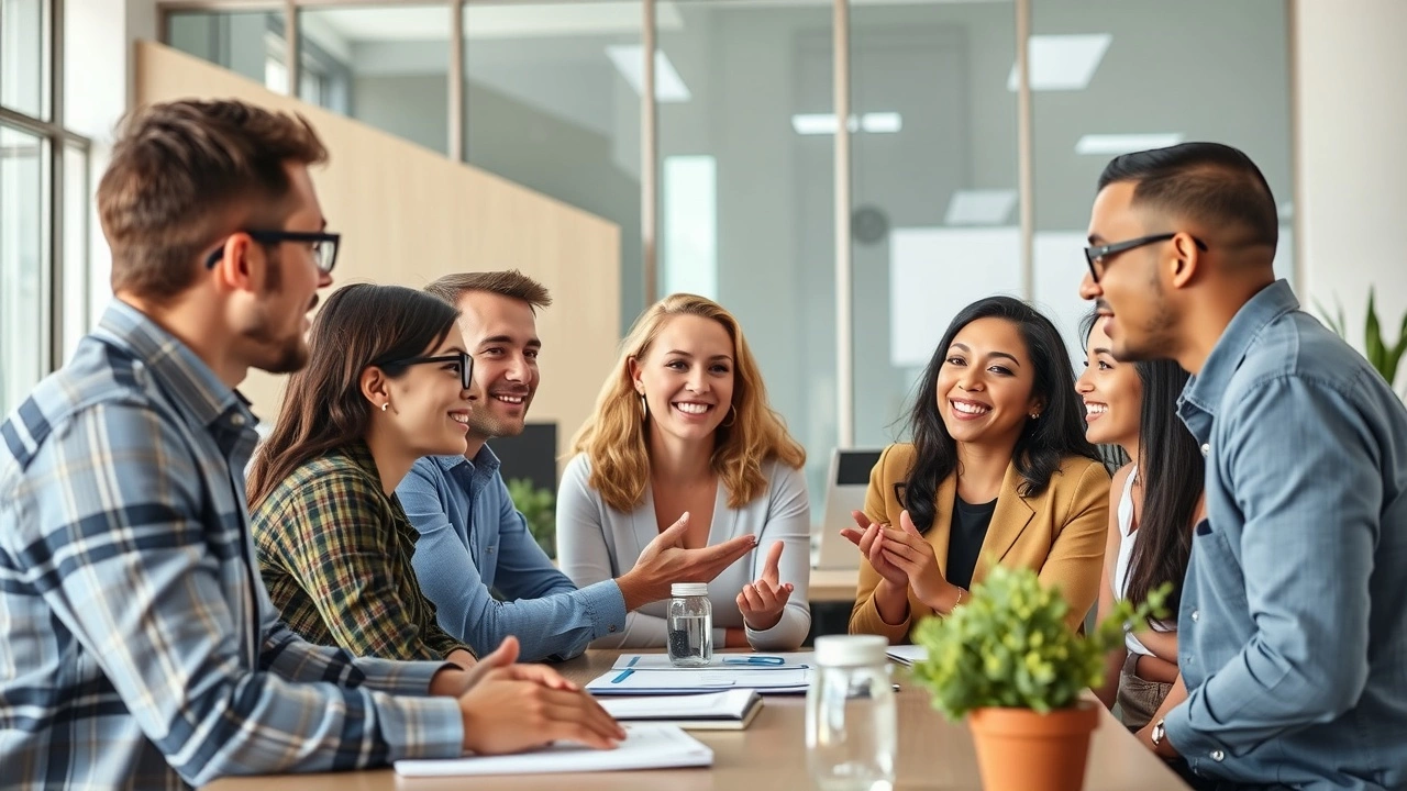 groupe de personnes discutant d'opportunites de croissance SEO