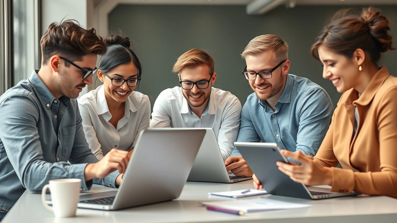 groupe de professionnels analysant des données SEO