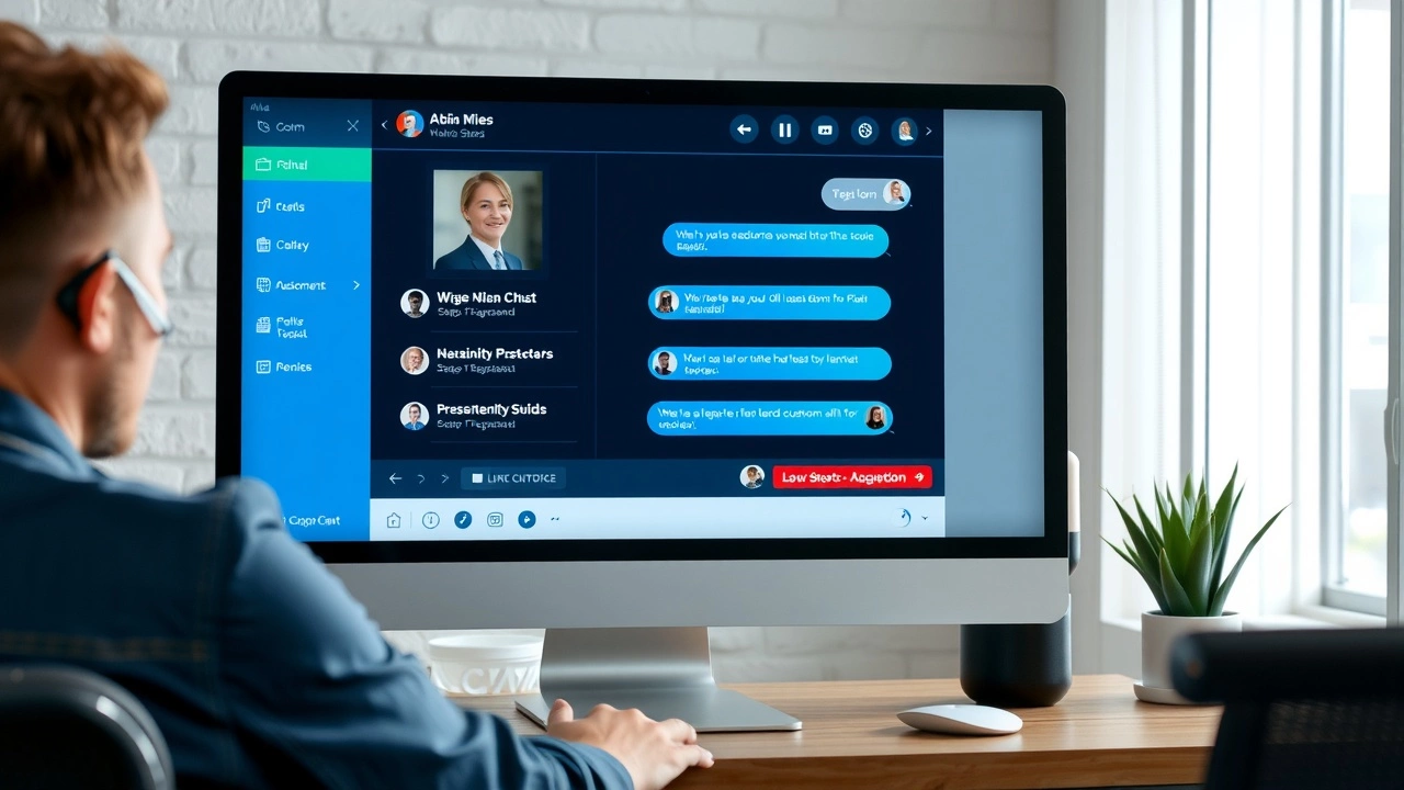 interface de chat en direct avec agents support