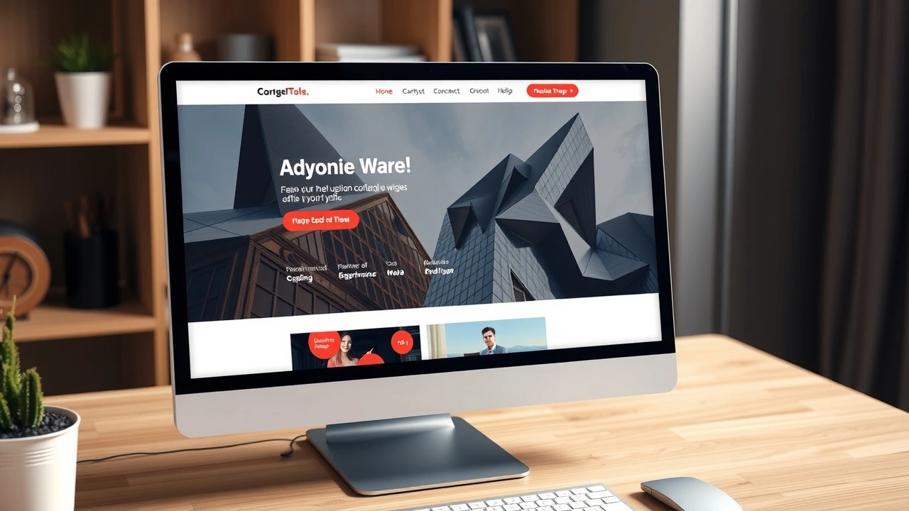photographie d'une interface de site web bien structuré
