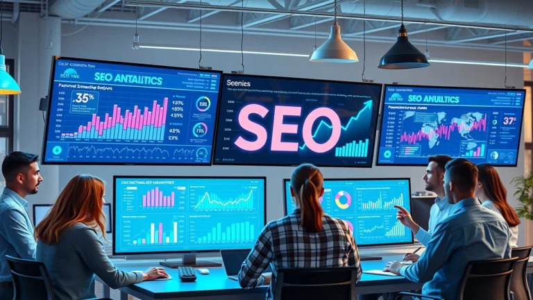 Un espace de travail moderne illustrant les nouvelles opportunités de SEO grâce à l'IA.