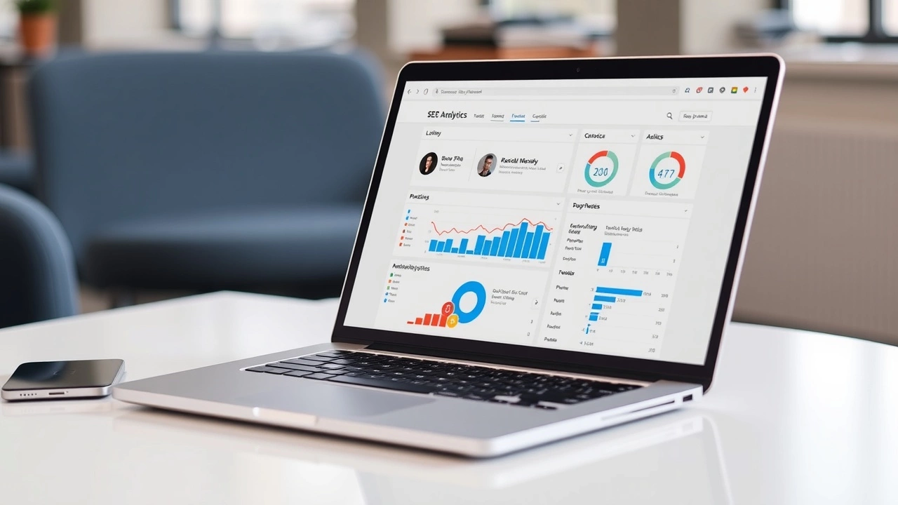 un ordinateur portable avec une plateforme de médias sociaux