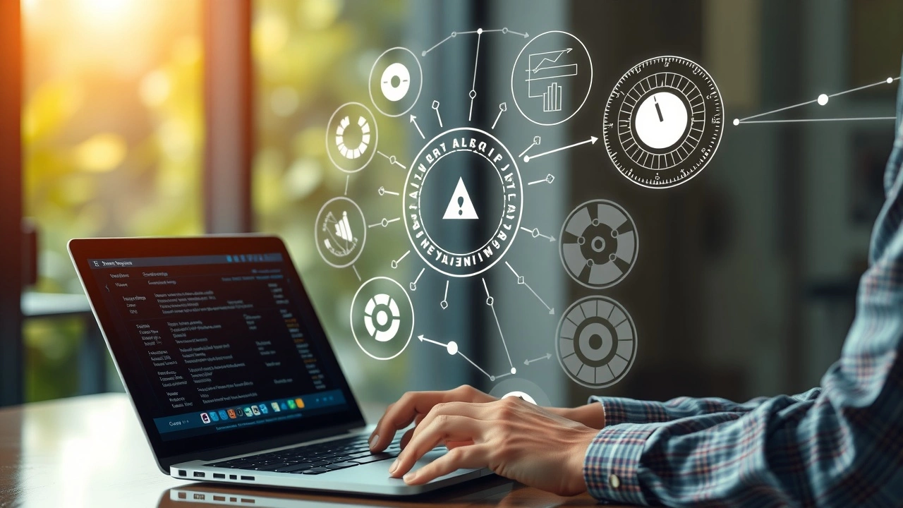 Person utilisant des outils d'IA pour l'analyse SEO