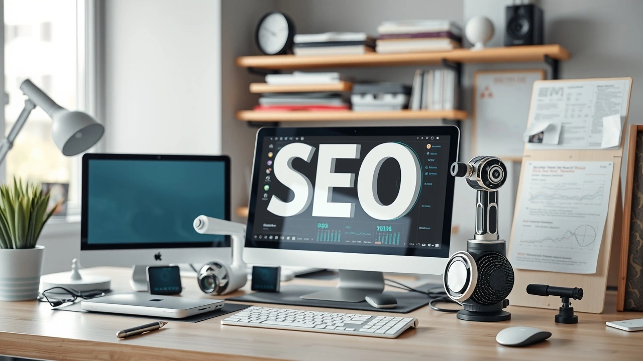 outils AI pour le SEO sur un bureau