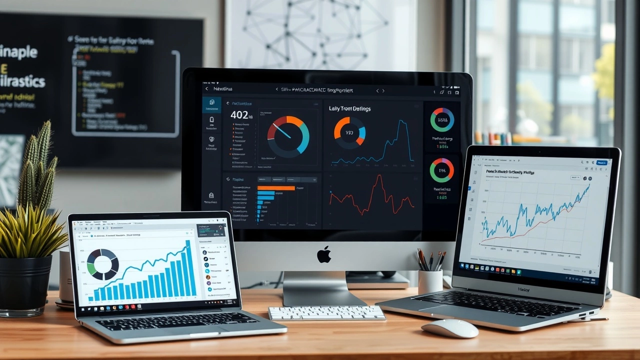 outils d'IA pour le SEO sur un bureau